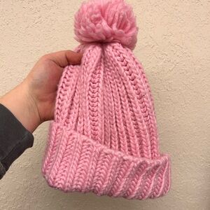 (3/$20) Women’s pink knit Pom winter hat